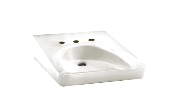 American Standard Wheelchair Users Wall-Mount Bathroom Sink in White