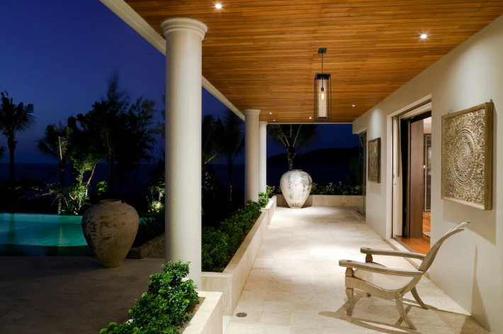 Z-Lite Dunbroch Contemporary Black 1 Light 26.75 inch Outdoor Chain Mount Ceiling Fixture