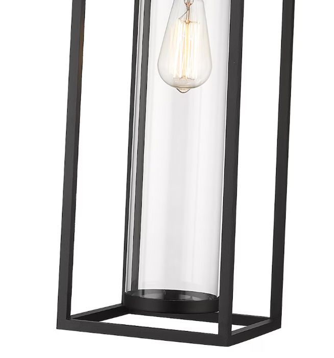 Z-Lite Dunbroch Contemporary Black 1 Light 26.75 inch Outdoor Chain Mount Ceiling Fixture