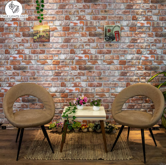 Dundee Deco 39.4-inch x 19.7-inch Faux Brick Styrofoam 3D Decorative Wall Panel in Red Grey Brown (10-Pack)