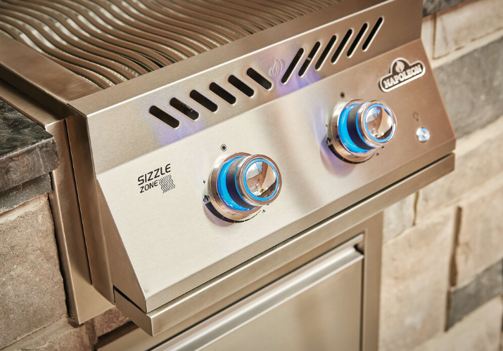 Napoleon 700 Series 18-inch Built-In Propane BBQ Grill Dual Range Top Drop In
