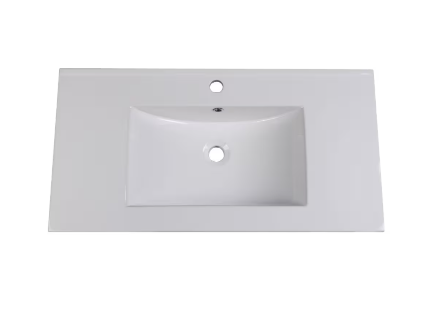 Fresca Torino 36 inch Ceramic Single Integrated Basin Vanity Top in White