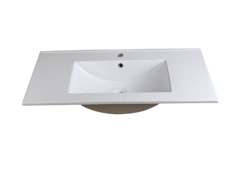 Fresca Torino 36 inch Ceramic Single Integrated Basin Vanity Top in White