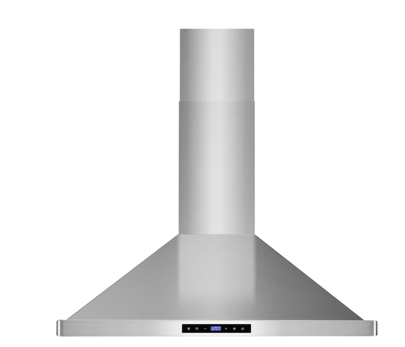 Cosmo 30 in. Vista Collection Ducted Wall Mount Range Hood, Touch Controls, Stainless Steel