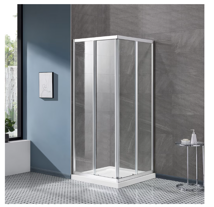 OVE Decors Marissa WBypass/Sliding Chrome Shower Door (Clear Glass)