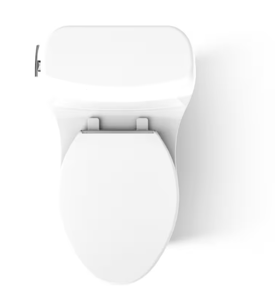 KOHLER Santa Rosa Comfort Height 1-Piece 4.8 LPF Compact Single Flush Elongated Toilet in White