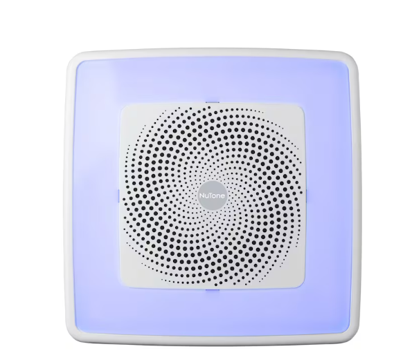 Broan-NuTone 110 CFM 1.5 Sones Bathroom Fan, ChromaComfort Bluetooth Speaker (for bathrooms up to 105 sq. ft.) (NEW)