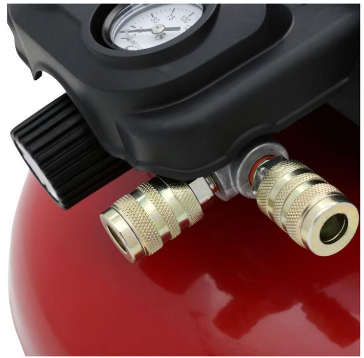 PORTER-CABLE Electric Portable 150 PSI 6 Gal Pancake Air Compressor, Oil Free (LIGHTLY USED)