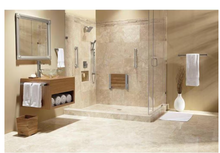 MOEN Folding Shower Seat/Chair in Teak Wood (400 Lbs Capacity)