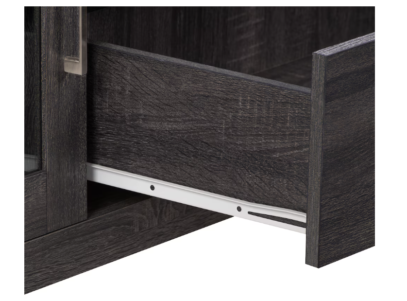 Corliving Hollywood Grey TV Stand with Drawers for TVs up to 80"