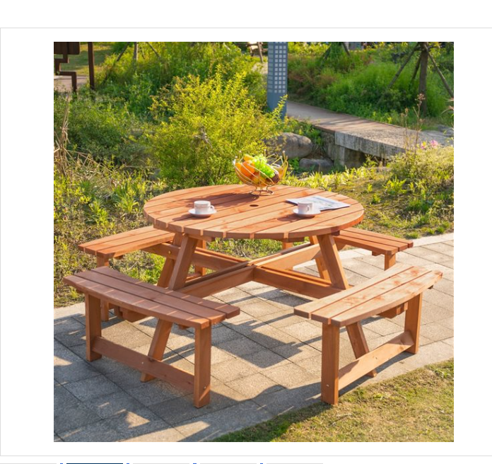 Wood Patio Dining Set