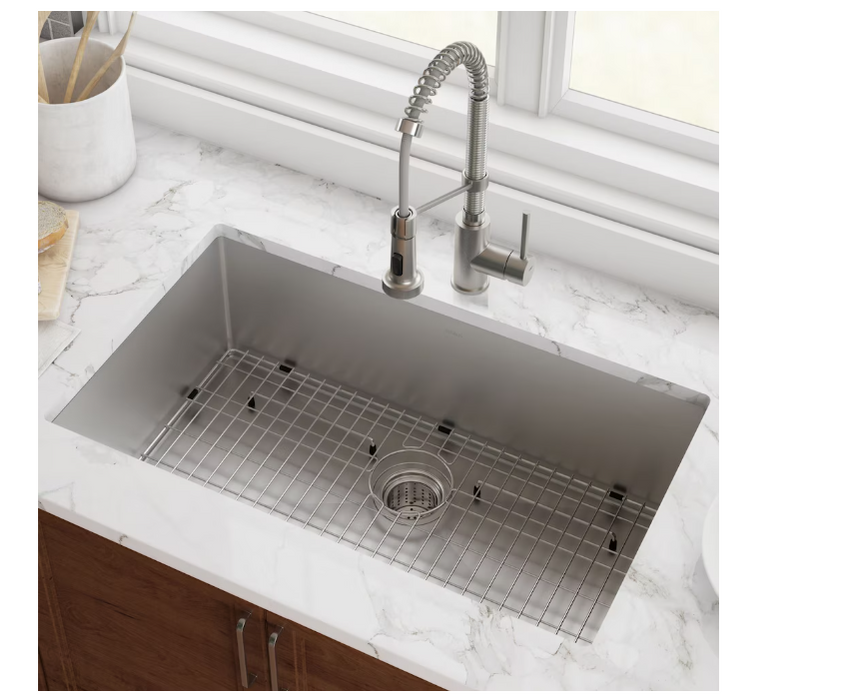 Kraus 16 Gauge Stainless Steel 32-inch Single Bowl Undermount Kitchen Sink
