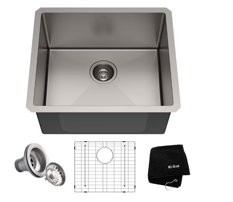 Kraus Standart PRO Undermount Stainless Steel 21 inch Single Bowl Kitchen Sink (NEW)