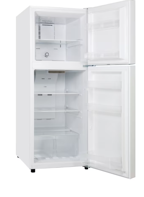 Vissani 24-inch W 12.1 Cu. Ft. Top Freezer Refrigerator in White- ENERGY STAR