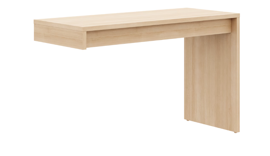Nexera Reversible Desk Panel For Home Office, Natural Blonde Oak