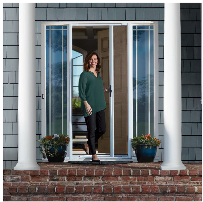 Andersen LuminAire 32-inch to 36-inch W x 80-inch H White Retractable Screen for Single Entry Door