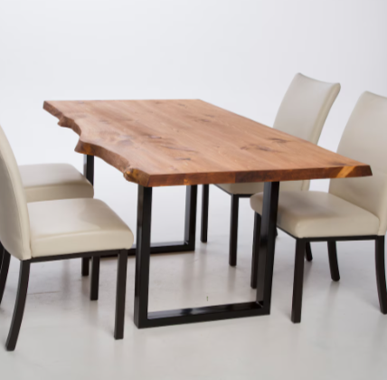 Live Edge Steel U-Shaped Furniture Legs