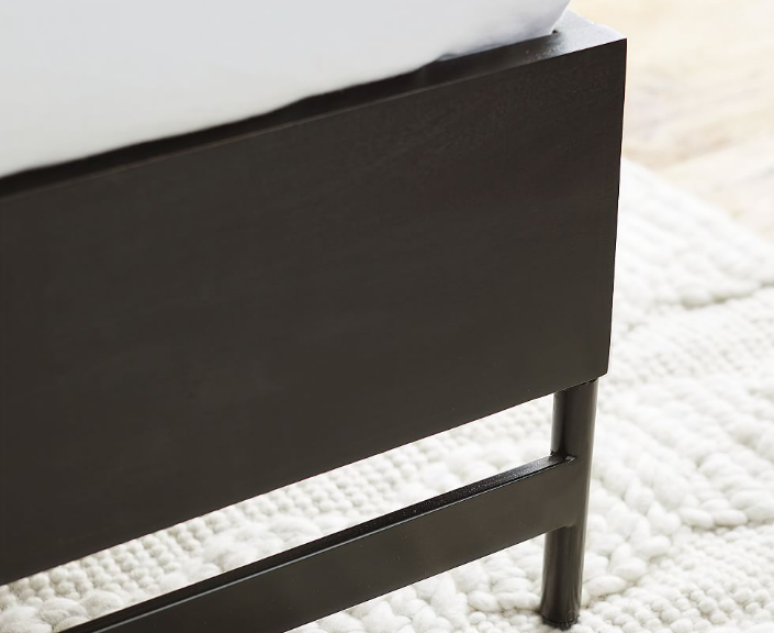 Warren Queen Warm Black Bed Frame (new)