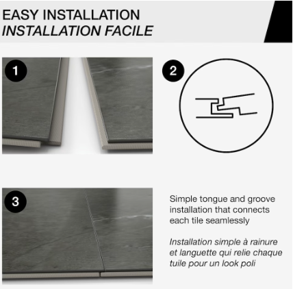 MAAX Manhattan Glue-up Wall Tiles 15.75 x 31.5 in. In Smooth Marble Glacier (17.2 sq ft per box)