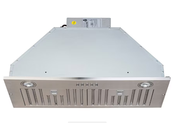 Vanity Art 28 in. 600 CFM Stainless Steel Under Cabinet Range Hood with 2 LED Lights, 3 Speed Button Control (new)