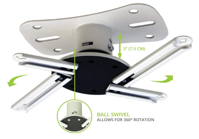 Kanto P101W Universal Projector Mount - White (new)