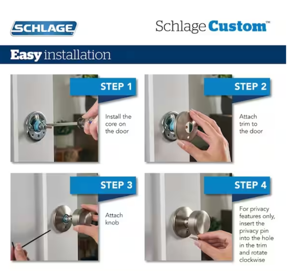 Custom Alexandria Matte Black Combined Interior Glass Door Knob with Alden Trim (new)