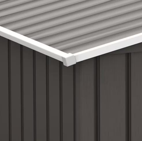 Outsunny 6 ft. x 9 ft. Metal Outdoor Backyard Garden Utility Storage Tool Shed Kit with Spacious Design and Weather Resistant Roof