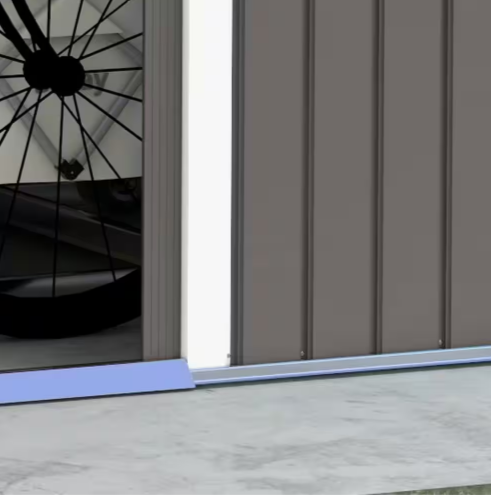 Outsunny 6 ft. x 9 ft. Metal Outdoor Backyard Garden Utility Storage Tool Shed Kit with Spacious Design and Weather Resistant Roof