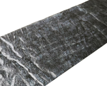 LuxySplash Peel & Stick Weathered Charcoal Textured Glass Subway Wall Tile 4" x 12" (3 Pieces, 1 Sq. Ft./Pack)