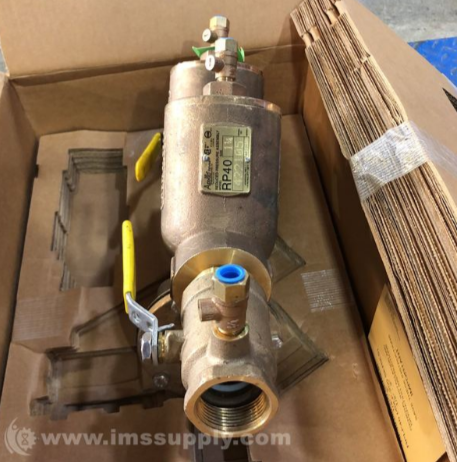 APOLLO RP40 1-1/4" Bronze Push Backflow Preventer Valve