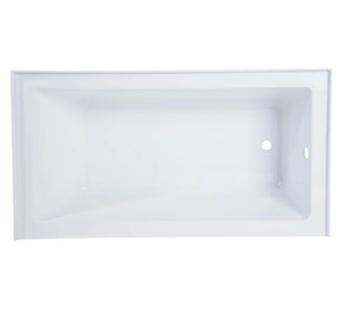 Aqua Eden 54'' x 30'' Alcove Soaking Acrylic Bathtub, Right Drain VTAP543022R (new)