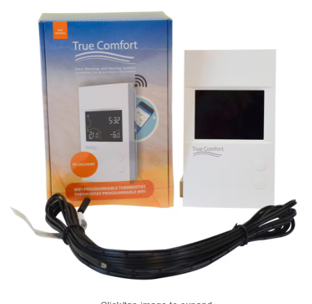 True Comfort WIFI Programmable Thermostat 120/240V for Floor Heating Systems