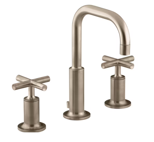 Bronze Widespread Bathroom Faucet