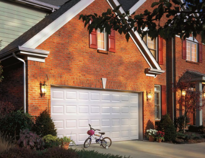 Clopay Classic Steel 16 ft. x 7 ft. Non-Insulated Solid White Garage Door (new)