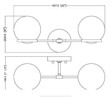 Home Decorators Collection Savina 2-Light LED Bathroom Vanity Light Fixture with Opal Glass and Brushed Gold Finish