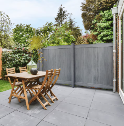 Creative Surfaces® 6' x 6' Vinyl Woodgrain Fence Panel Hazy Grey (new)