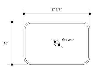 VIGO Donatello 18"L x 13"W x 4"H Onyx Glass Rectangular Vessel Bathroom Sink in Gray