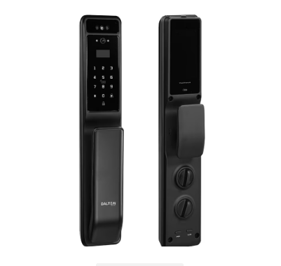 DALTON LOCKS Smart Lock Fingerprint Wi-Fi Deadbolt Camera, 3D Face Rec Black Works with Google & Alexa