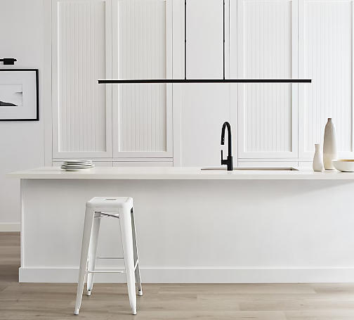 Stagger 72 Linear Suspension Matte Black Light Fixture