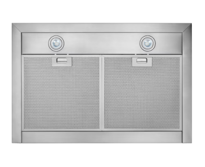 Broan-NuTone 30-inch T-Style Chimney Wall Mount Range Hood 450 MAX Blower CFM Stainless Steel & Black Glass