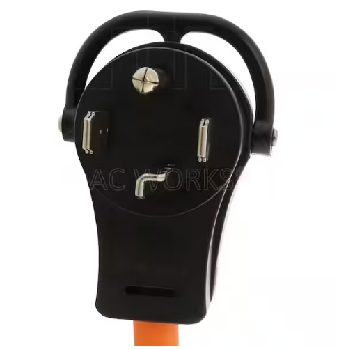 1.5 ft. 14-30P 4-Prong Dryer Plug to 6-30R 3-Prong 30 Amp 250 Volt HVAC Female Adapter