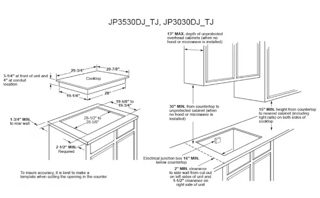 GE Built In Knob Control Electric Smoothtop Radiant Cooktop with 4 elements and Power boil in Black