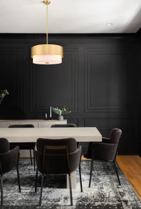 Z-Lite Counterpoint 3 Light Pendant in Modern Gold