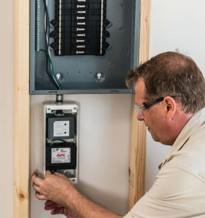 Schneider Electric Whole Home Surge protection Device for Coaxial, Telephone & 20/240VAC, 80 kA, 1 phase, 3 wire