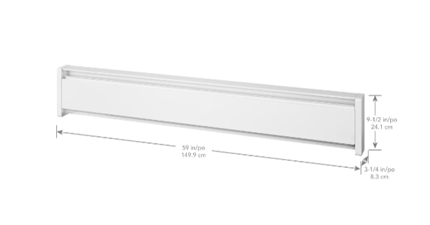 59" Baseboard Heater