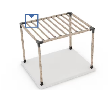 Toja Grid Pergola Top Rafter Bracket
