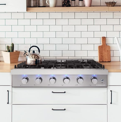 36" Slide-In Counter Gas Cooktop