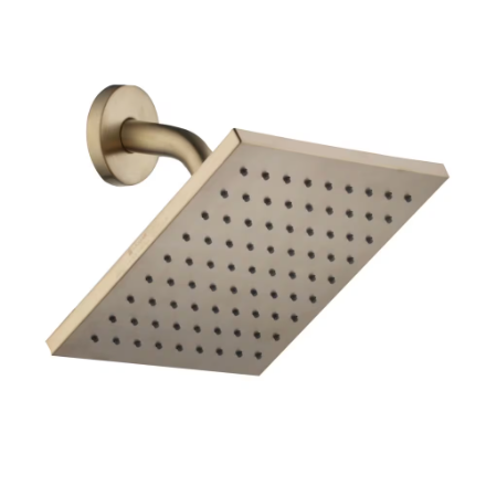 Modern Single-Handle 1-Spray Tub and Shower Faucet in Matte Gold, Valve Included (New)