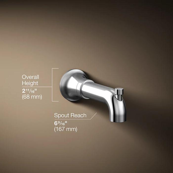 KOHLER Wall-Mount Bath Spout with Diverter