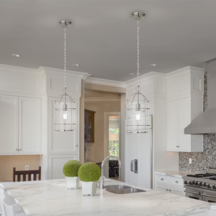 Sutton 1-Light Brushed Nickel Pendant (New)